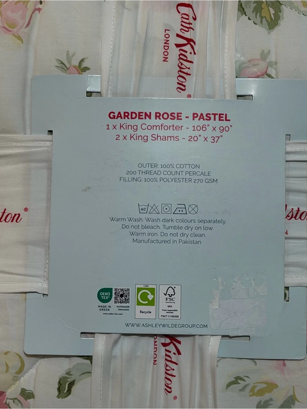 Cath Kidston Garden Rose King Size Comforter Set